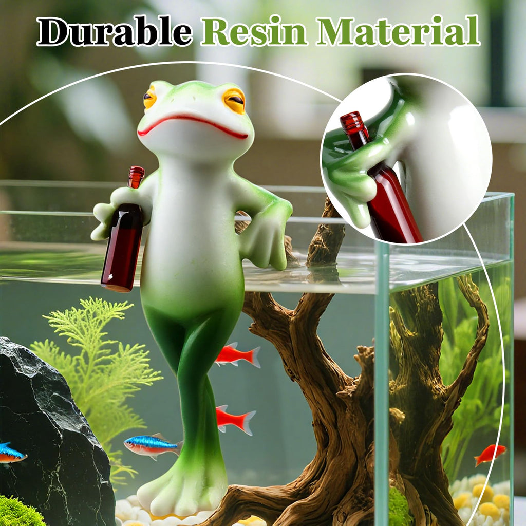 DearKeeps Garden Frog Statues, Funny Frog Figurines, Outdoor Garden Decor