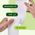 ECOLipak Bamboo Toilet Paper, Septic Safe Toilet Tissue, 16 Double Rolls, 320 Sheets Per Roll, Tree Free, Non Toxic, 2 Ply, Soft and Absorbent, Eco Friendly Dye-Free Paper
