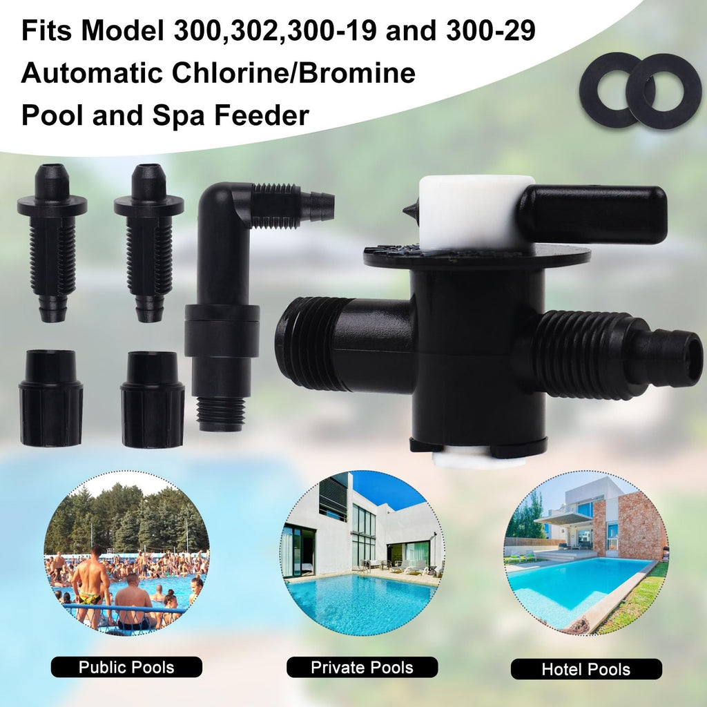 TERGTIRY R172064 Control Valve Kit Compatible with Rainbow Off Line Chlorinator Models 300, 302, 300-19 and 300-29