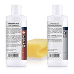 CLEAN MY STEEL Stainless Steel Rust Stain Remover & Cleaner Kit, NSF Safe for Food Areas. Includes Cleaner for Commercial Equipment, Appliances, Gloves & Sponge (8.5 oz)