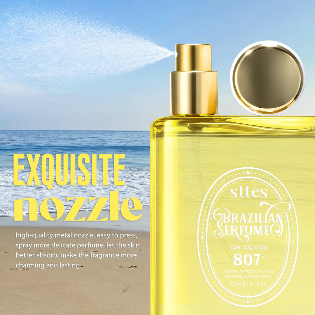 Sttes Perfume 807# (SUN AND SAND) ��� Eau De Parfum 100ml (3.4 fl oz) ��� Coconut Milk, Warm Sand, Vanilla