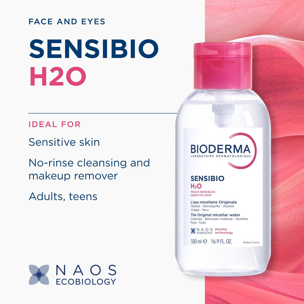 Bioderma Sensibio H2O Micellar Water Makeup Remover Cleanser Sensitive Skin