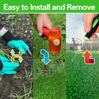 Bakulyor 100Pcs Green Landscape Staples 6 Inch Garden Artificial Turf Stakes Staples, 11 Gauge Lawn Galvanized Ground Fabric Pins for Weed Barrier Sod Decorations Holding Fence and Irrigation Tubing