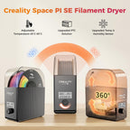 Creality 2026 New Upgrade Filament Dryer Box Pro, Space Pi SE with High PTC Efficiency & Precision Sensor for 1KG Spools 45~65℃, 3D Printer Filament Dehydrator for PLA PETG ABS ASA TPU