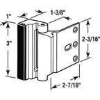 Prime-Line U 11441 Door Reinforcement Lock – Add Extra, High Security to your Home and Prevent Unauthorized Entry – 3” Stop, Aluminum Construction, Red Bronze (Single Pack)