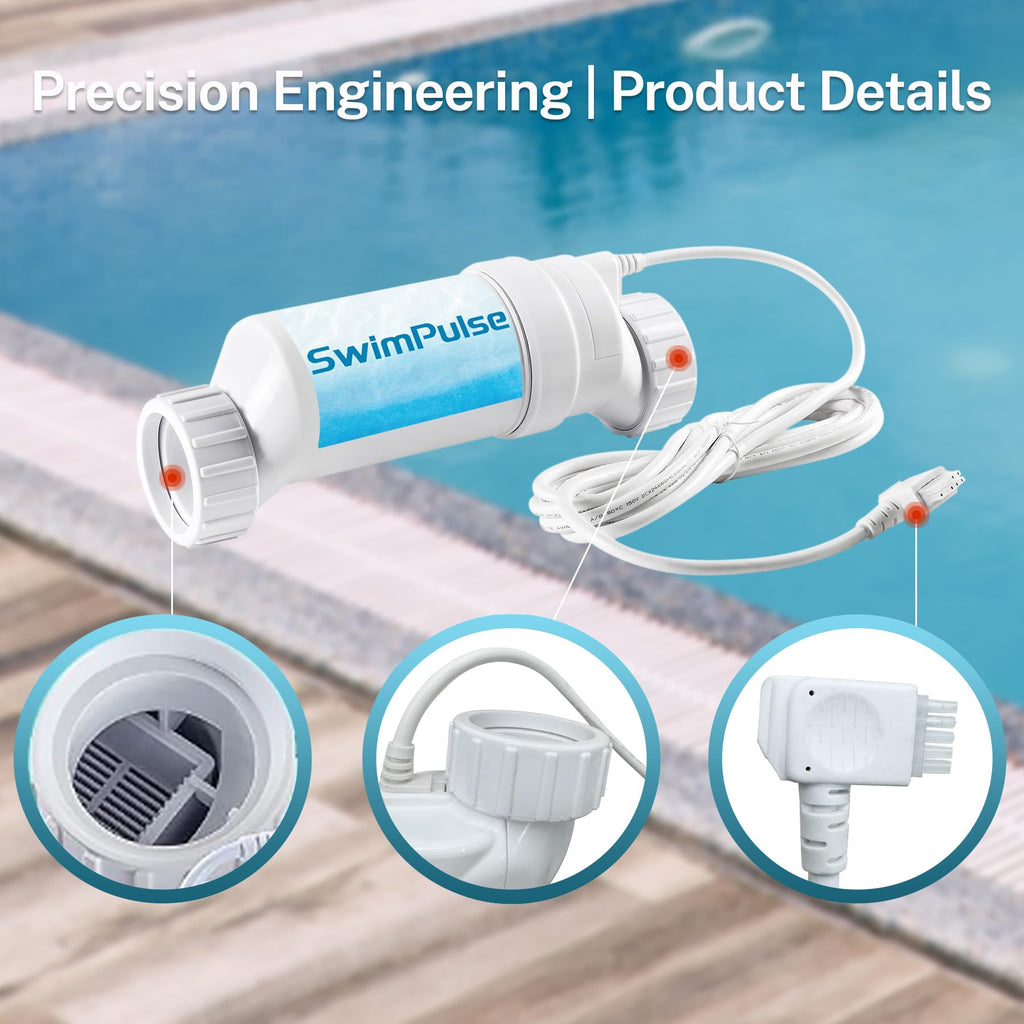 Swimpulse Salt Cell - up to 25,000 Gallons Swimming Pool Chlornie Generator,Salt Cell for Pool, Chlorination Pool Salt Cell Fits for Hayward W3T-Cell-9 BL1T9H