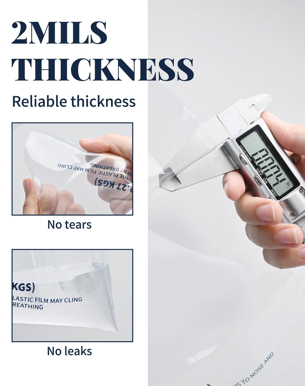 FireKylin 50 Pack Ice Bags 10 lb, Heavy-Duty Ice Bags with Drawstring,Portable Ice Cube Storage and Freezer Keeper (2 Mils Thickness)
