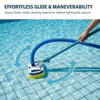 ProMotus Weighted Pool Vacuum Head, Vinyl-Safe No Wheels Manual Cleaner with Air Relief Valves，Multi-Directional Brushes for Above Ground & Inground Pools, Universal Fit for 1-1/4" & 1-1/2" Hoses