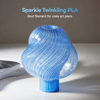 SUNLU Shiny Sparkle PLA Filament 1.75mm, Twinkling Blue