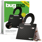 BugMD Clothes Moth Boss Traps (6 Count, Black) - Sticky Glue Bug Repellent Pheromone Attractor for Closets Wardrobes Cabinet Drawers, Moth Balls for Closet, Moth Traps with No Harsh Chemicals