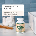 Nattokinase Supplement, 4,000 FU per Serving, 120 Capsules