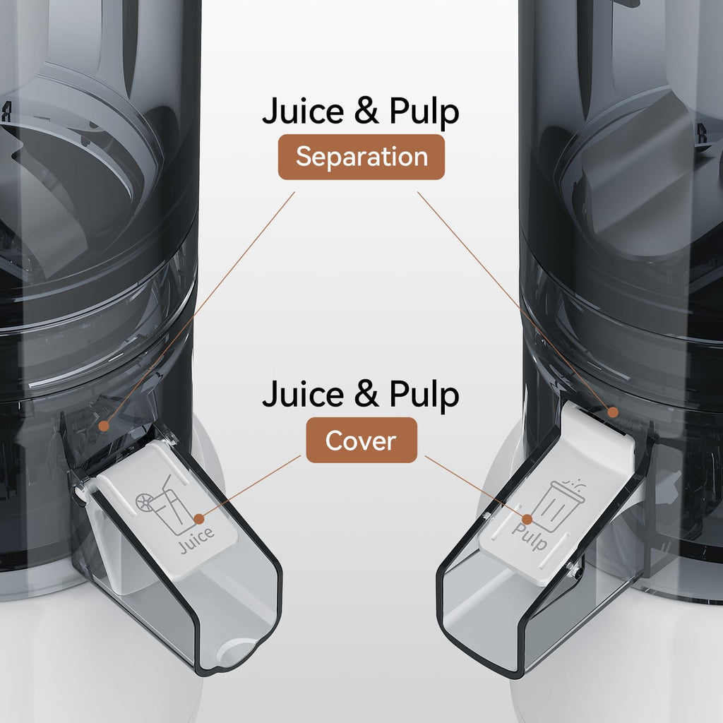 KITCHTREE Masticating Juicer Attachment for KitchenAid Stand Mixer, 4.2" Large Feed Chute Fit Whole Vegetables & Fruits, Slow Cold Press Juicing, Includes 2 * 28oz capacity cups and blade replacement