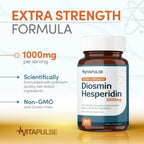 VitaPulse Hesperidin Plus 1000mg Per Serving (180 Vegetarian Capsules) - 90 Days Supply