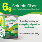 LABO Nutrition Bioactive Organic Fiber – Sunfiber PHGG Soluble Prebiotic Fiber - Digestive Regularity & Gut Health – Partially Hydrolyzed Guar Gum, Low FODMAP, Unflavored, Vegan, Non-GMO, 30 Sachetsx3