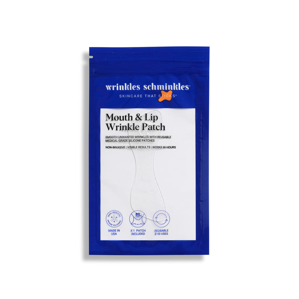 Wrinkles Schminkles Mouth & Lip Wrinkle Patch, 1-Pack, Reusable Hypoallergenic Medical Grad Silicone Smile Line Patches, Anti Wrinkle Sleep Patches for Lip Wrinkle Prevention