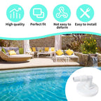 GZJoSum SP11041 Pool Skimmer Vacuum Plate for Hayward Swimming Pool Skimmer SP1090, SP1091, SP1092 Above Ground Pool Skimmer Vacuum Plate with Skim Vac 1 1/4” and 1 1/2” Combo Hose Elbow Adapter