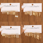 42 Pairs Gold Hoop Earrings Set for Women, Multiple Styles