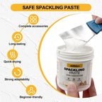 Drywall Repair Kit, 12.2oz Wall Patch Repair Kit, Spackle Wall Repair with Wall Patches/Sanding Sponge/Putty Knife/Scrapers/Gloves, Wall Mending Agent, Wall Surface Hole Fill Quick and Easy Solution
