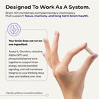 Suppgrade Labs Brain 101 by Dave Asprey | Daily Brain Health and Cognitive Support | Nootropic Supplement Supports Memory, and Cognitive Function | 30 Day Supply