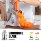 Geedel Rotary Cheese Grater Hand Crank, Cheese Shredder Vegetable Slicer