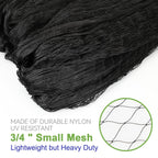 OGORI 25' x 25' Bird Netting Heavy Duty Nylon 3/4" Mesh Garden Netting Protect Fruit Trees, Plants and Vegetables