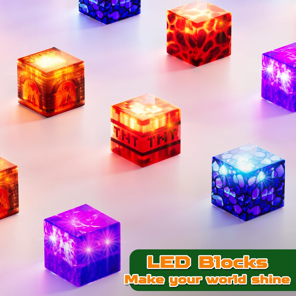 150 PCS Magnetic Blocks with Light Blocks - Magnet Tiles Toys for Kids, Boys and Girls, Magnetic Building Blocks Cubes, Stacking Magnets for Kids, Birthday Gifts for Boys and Girls Age 3+ Years Old