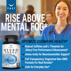 VALI Neuro Force Brain Booster Supplement for Focus, Memory, Clarity & Energy. Extra Strength Nootropic Cognitive Function Support for Mental Performance. with Natural Caffeine. 60 Veggie Capsules