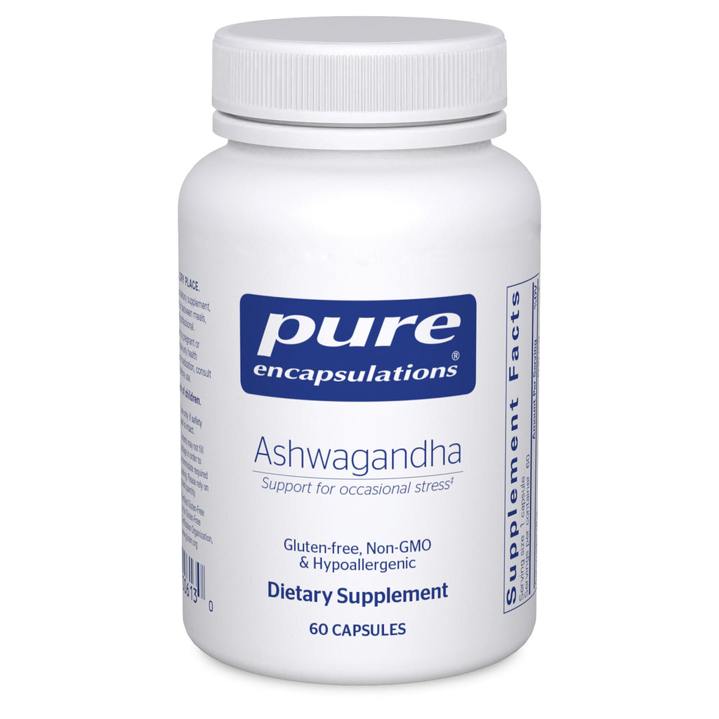 Pure Encapsulations Ashwagandha - 500 mg Ashwagandha Extract - Metabolism & Stress Support - Immune Support* - GMO Free & Vegan - 60 Capsules