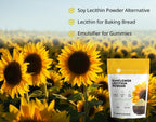 Kate Naturals Sunflower Lecithin Powder for Baking Bread, Gummies, Cooking. Lecithin Supplement for Clogged Milk Ducts. Substitute for Soy Lecithin Powder (12oz, Non-GMO)