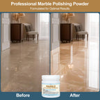 Marble Polishing Powder, Professional Touch-Up Etch Remover, Restore Shine Remove Water Stains Scratches Rings Etches for Marble Stone Granite Quartz Tile Floor Countertop Surfaces Polishing Care