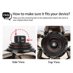AidallsWellup 6D Blade Refills for Electric Head Shaver, Replacement Shaver Head for AW Head Shaver, Washable, 2X Clipping Storage Per Blade.