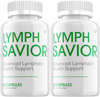 Lymph Savior Capsules – LymphSavior Pills Advanced Formula Natural Ingredients, Reviews - 2 Pack - 120 Capsules