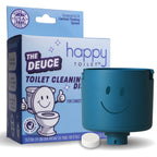Happy Toilet Cleaner Deuce - Compatible w Kohler Toilets & Canister Flushing Systems - Automatic Toilet Bowl Cleaner - Easy to Install Toilet Tablet Holder, Self-Cleaning Toilet System