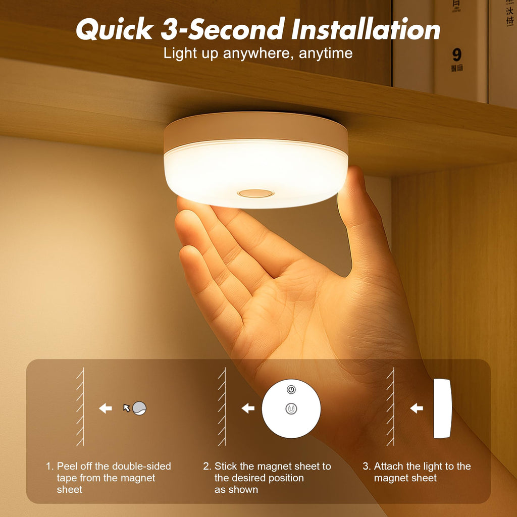 2-Pack Rechargeable Shower Light No Wiring, 15 RGBW Color Changeable Waterproof Lights for Shower with Remote(Dimmable＆Timer), LED Light for Inside Shower, Wireless Mood Lighting for Bathroom, White