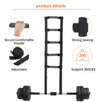 Bed Ladder Assist 160 Inch, Munzong Black Pull Up& Sit Up Assist Device, Assistive Bedside Straps w/ 5 Handle, Portable Rope Beds Ladder Helper for Elderly Senior Injury Handicap Patient Pregnant(4 m)