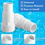 JellyArch 4 Pcs 2 Way Ball Valve Compatible with Hayward SP0729 and Replacement Universal Combo Hose Adapter Compatible with Hayward SPX1091Z7 or SPX1091Z4 for Ground Pool Pump Skimmer