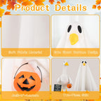 Aymolas Halloween Goose Outfit Ghost Porch Goose Costume for Outdoor Decor