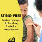 Goo Gone Bandage Adhesive Remover for Skin - Safe and Pain Free Removal for Sticky Residue from Continuous Glucose Monitors, KT Tape, Medical Tape, Heart Rate Monitors, Insulin Pumps, 8 oz (Pack of 2)