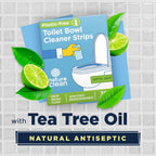 Nature Clean Natural Toilet Bowl Cleaners Strips 6 x 45 count, Plastic-Free Packaging, Refresh Toilets & Bathroom. No Splash