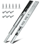 HBL’ 5 Pairs | Soft Close Drawer Slides 16 inch, Heavy Duty Cabinet Drawer Slides Replacement - Ball Bearing Full Extension, 200 LB Capacity, Made of Cold-Rolled Steel, Rust-Resistant & Long-Lasting.