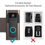 Anti Theft Ring Doorbell Mount: Metal Ring Apartment Door Mount Blink Doorbell Camera Holder No Drill - Renter Friendly Ring Doorbell Mount No Damage