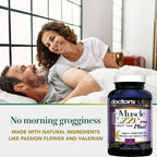 Doctors Nutra Nutraceuticals Muscle Ezze PM Plus Night Time Capsules - Pack of 3 with Melatonin, Valerian, Chamomile, Lemon Balm