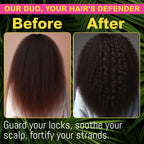 Rida Hair Research Institute Batana Oil Shampoo & Conditioner Set for Hair Growth Lightening Thinning Hair for Men and Women