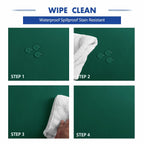 Hiasan Round Tablecloth 80 Inch - Waterproof Stain Resistant Spillproof Polyester Fabric Table Cloth for Dining Room Kitchen Party, Hunter Green