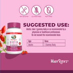 MaryRuth Organics Biotin Gummies | Sugar Free | Vegan | Non-GMO | 2,500 mcg Biotin Supplement | Hair Skin and Nails Vitamins | Hair Growth Vitamins | Hair Growth Supplement | 60 Count
