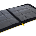 Vault X 12 XL Pocket Trading Card Zip Binder - 624 cards, Premium Exo-Tec Album Material, 26 Side-Loading Pages, Folder for Collectible Card Games, Sports, TCG (Yellow)