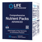 Life Extension Comprehensive Nutrient Packs Advanced, Curcumin, Fish Oil, multivitamin, CoQ10, multis and Supplements, 30 on-the-go Packets, Gluten-Free, Non-GMO