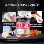 2 Pack GLP-1 Supplement for Women & Men, Sugar Free Gummies GLP 1 Probiotic Akkermansia Muciniphila w. Berberine Ceylon Cinnamon Fiber Support GLP1 Levels for Metabolism Digestive & Gut Health