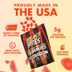 BEAST BITES Creatine Monohydrate Gummies - for Men and Women - 5g Creapure Creatine, Support Muscle Mass, Strength, and Cognitive Function - Made in USA - 150 Gummies - 30 Servings