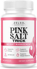 Pink Salt Trick Capsules - Original PinkSalt Trick Supplement for Weight, Energy & Metabolism - All Natural Advanced Support Formula Pills Reviews, 60 Capsules for 1 Month